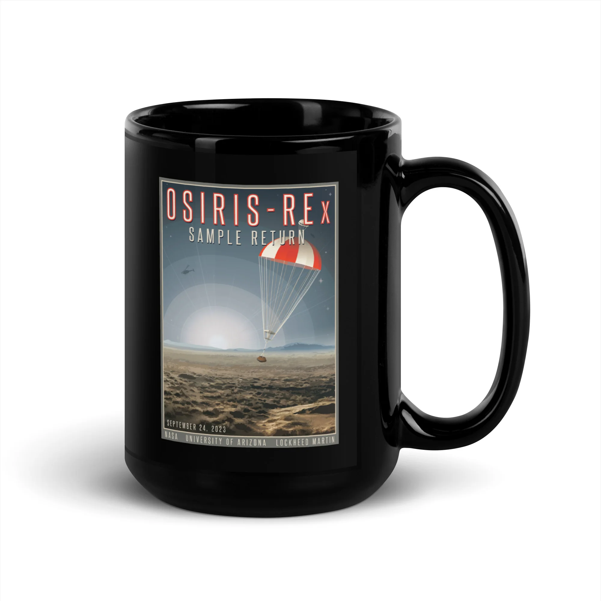 Osiris REx Black Glossy Mug - Image 4
