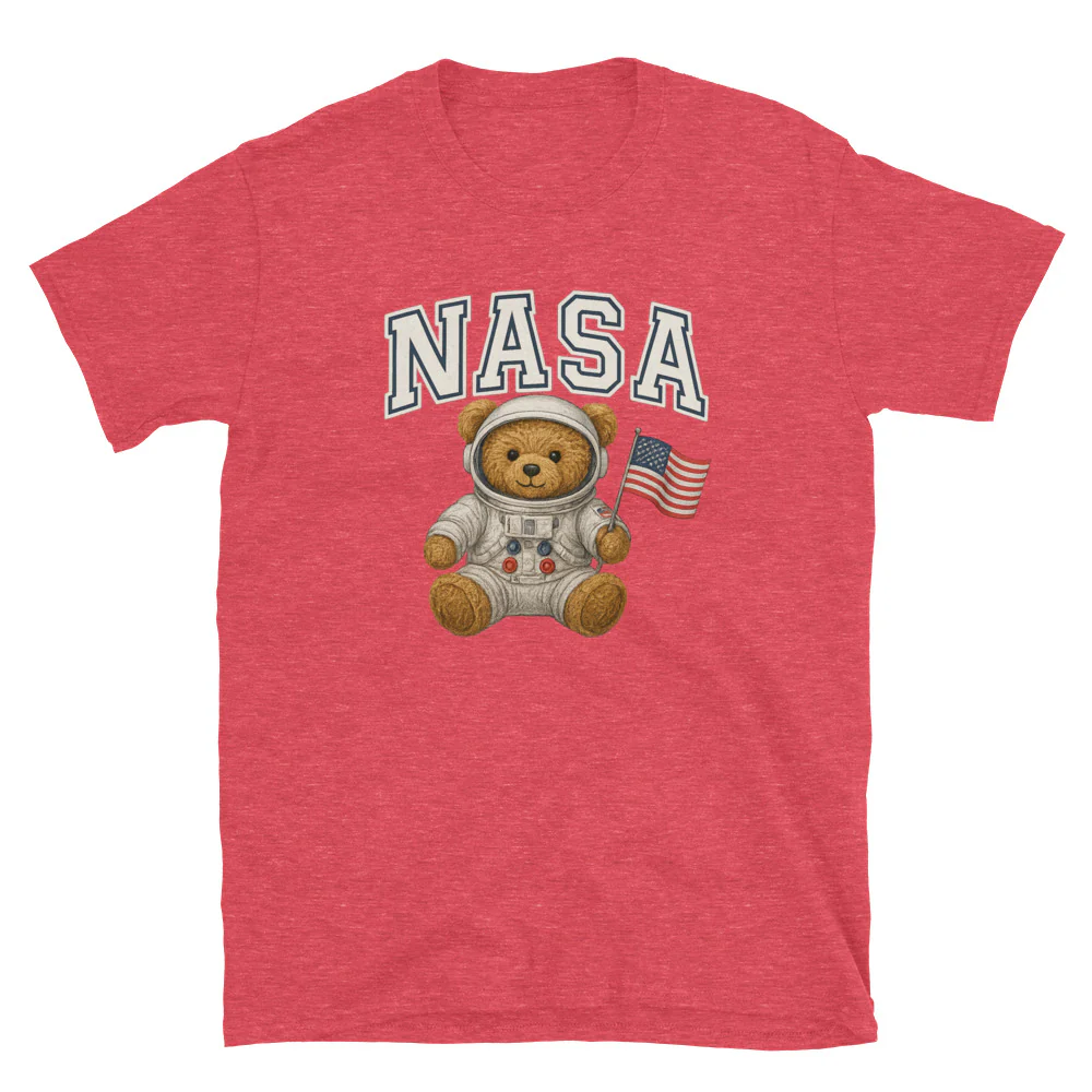 Space Bear Short-Sleeve Unisex T-Shirt - Image 3
