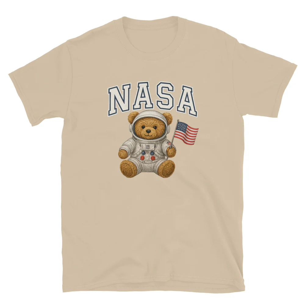 Space Bear Short-Sleeve Unisex T-Shirt - Image 4