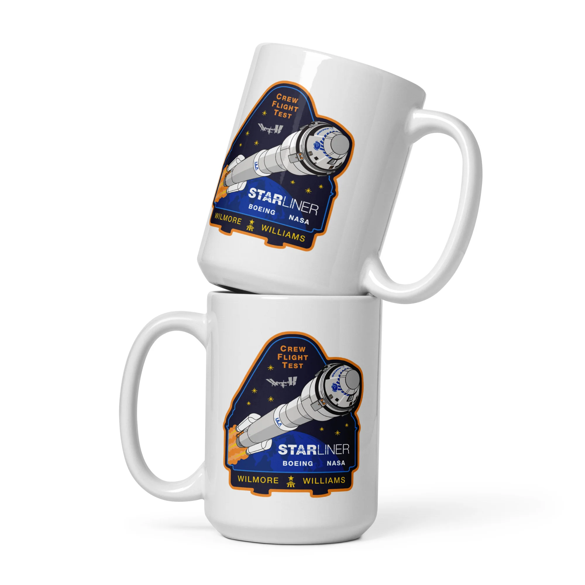 NASA's Boeing Crew Flight Test White Mug - Image 3